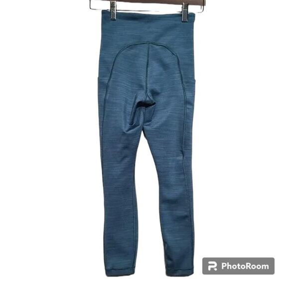 Athleta Ultimate Stash Pocket 7/8 Tight Teal Green Size XXSP - Picture 2 of 5